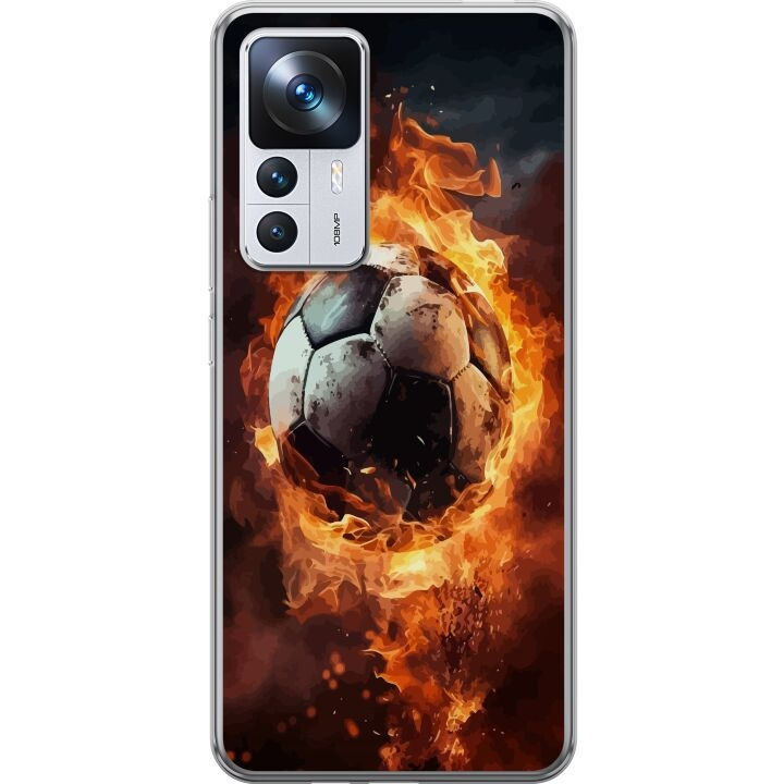 Mobilskal till Xiaomi 12T Pro med Fotboll motiv i gruppen SMARTPHONE & SURFPLATTOR / Mobilskydd / Xiaomi hos TP E-commerce Nordic AB (A64055)
