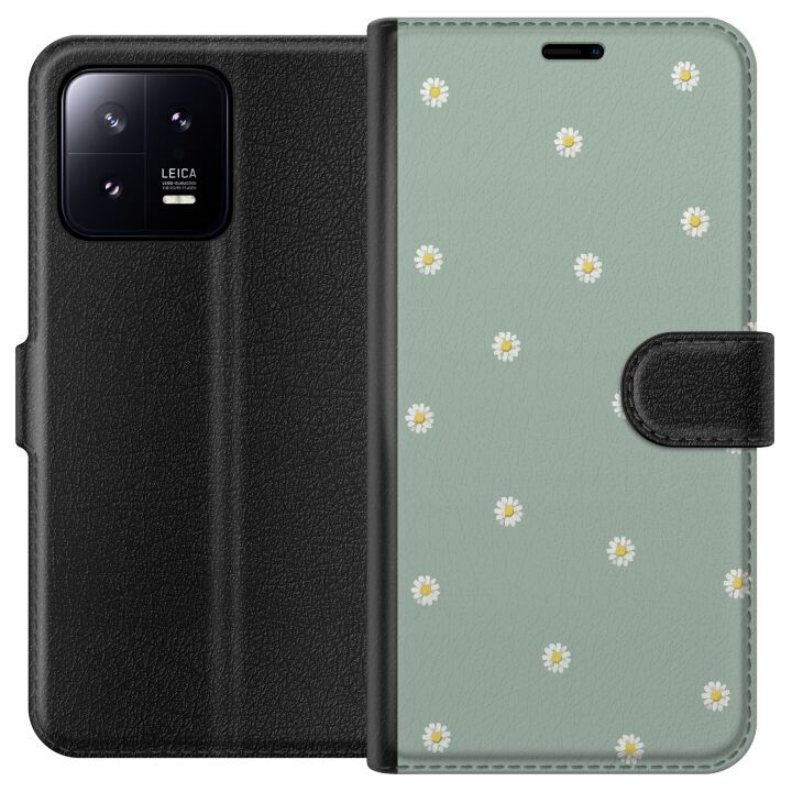 Plånboksfodral till Xiaomi 13 med Prästkragar motiv i gruppen SMARTPHONE & SURFPLATTOR / Mobilskydd / Xiaomi hos TP E-commerce Nordic AB (A64065)