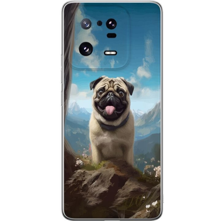 Mobilskal till Xiaomi 13 Pro med Glad Hund motiv i gruppen SMARTPHONE & SURFPLATTOR / Mobilskydd / Xiaomi hos TP E-commerce Nordic AB (A64214)
