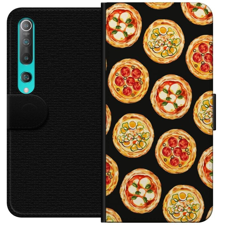 Plånboksfodral till Xiaomi Mi 10 5G med Pizza motiv i gruppen SMARTPHONE & SURFPLATTOR / Mobilskydd / Xiaomi hos TP E-commerce Nordic AB (A64452)