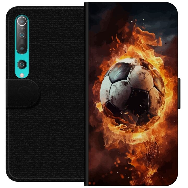 Plånboksfodral till Xiaomi Mi 10 5G med Fotboll motiv i gruppen SMARTPHONE & SURFPLATTOR / Mobilskydd / Xiaomi hos TP E-commerce Nordic AB (A64460)