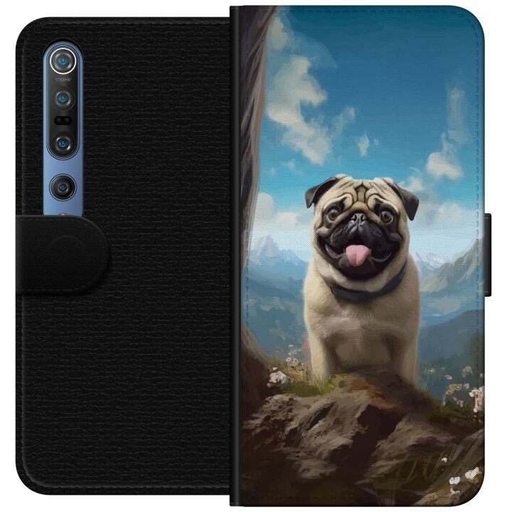 Plånboksfodral till Xiaomi Mi 10 Pro 5G med Glad Hund motiv i gruppen SMARTPHONE & SURFPLATTOR / Mobilskydd / Xiaomi hos TP E-commerce Nordic AB (A64565)