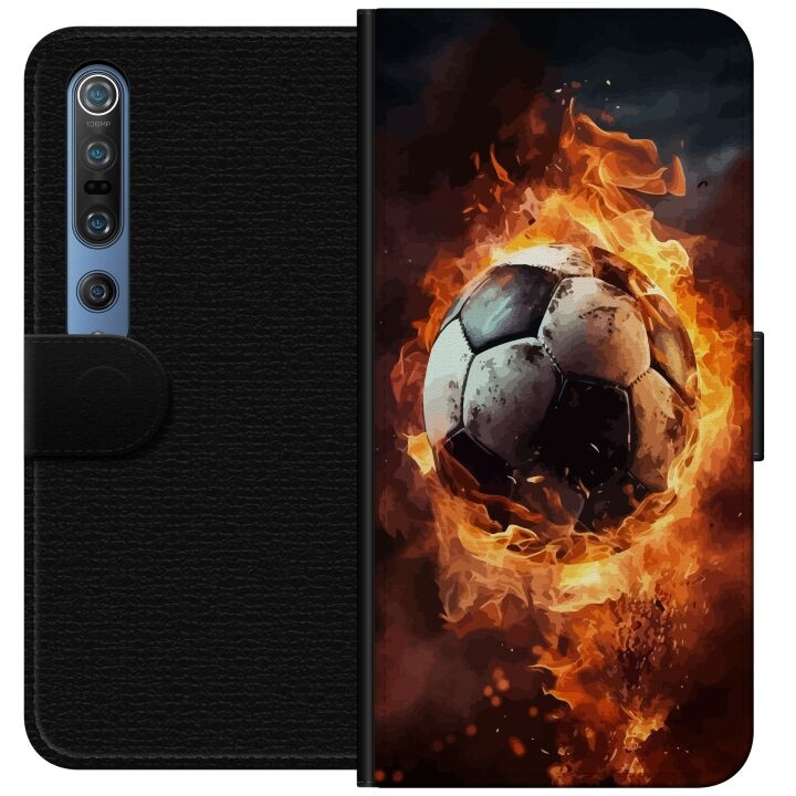 Plånboksfodral till Xiaomi Mi 10 Pro 5G med Fotboll motiv i gruppen SMARTPHONE & SURFPLATTOR / Mobilskydd / Xiaomi hos TP E-commerce Nordic AB (A64568)