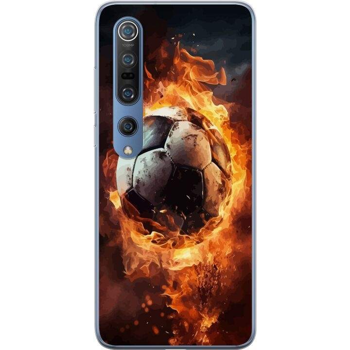 Mobilskal till Xiaomi Mi 10 Pro 5G med Fotboll motiv i gruppen SMARTPHONE & SURFPLATTOR / Mobilskydd / Xiaomi hos TP E-commerce Nordic AB (A64595)