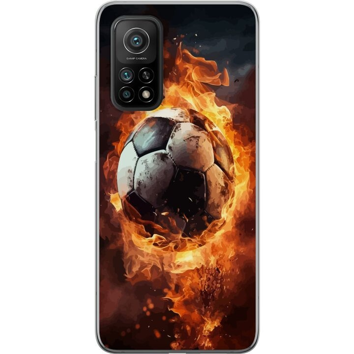 Mobilskal till Xiaomi Mi 10T 5G med Fotboll motiv i gruppen SMARTPHONE & SURFPLATTOR / Mobilskydd / Xiaomi hos TP E-commerce Nordic AB (A64649)