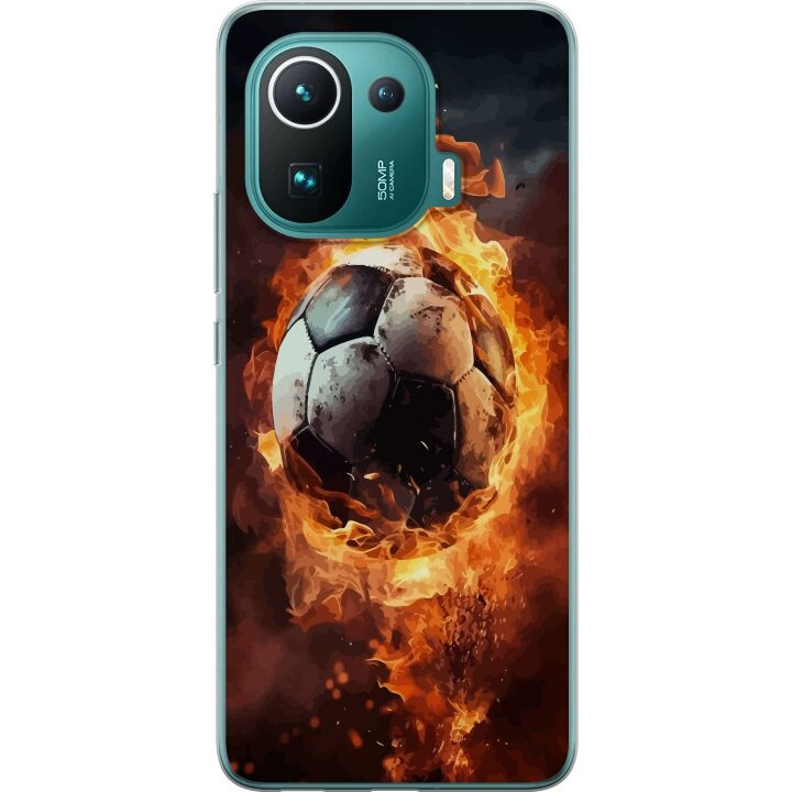 Mobilskal till Xiaomi Mi 11 Pro med Fotboll motiv i gruppen SMARTPHONE & SURFPLATTOR / Mobilskydd / Xiaomi hos TP E-commerce Nordic AB (A64946)