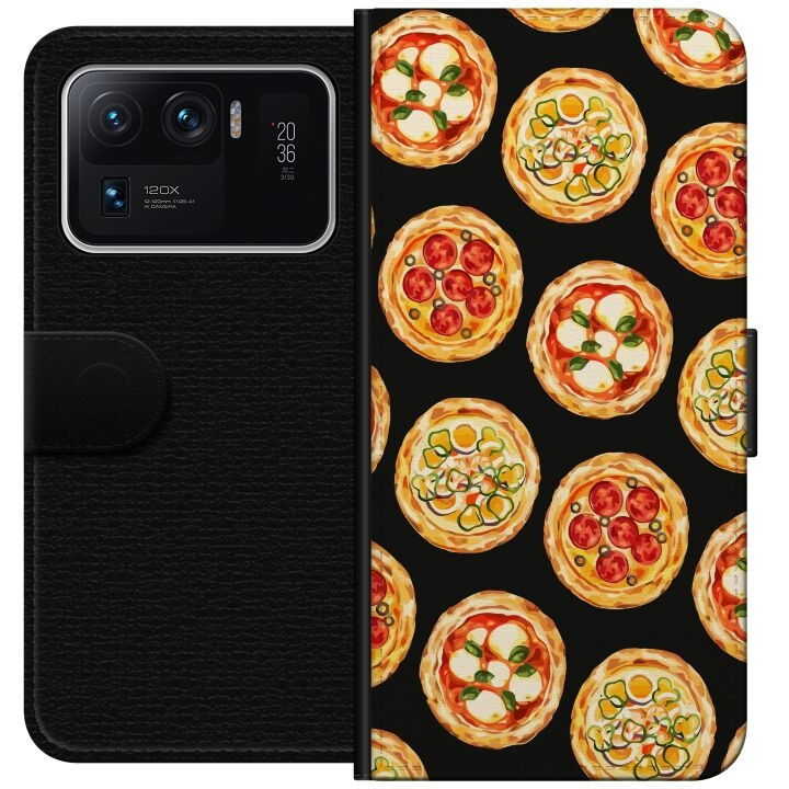 Plånboksfodral till Xiaomi Mi 11 Ultra med Pizza motiv i gruppen SMARTPHONE & SURFPLATTOR / Mobilskydd / Xiaomi hos TP E-commerce Nordic AB (A64965)