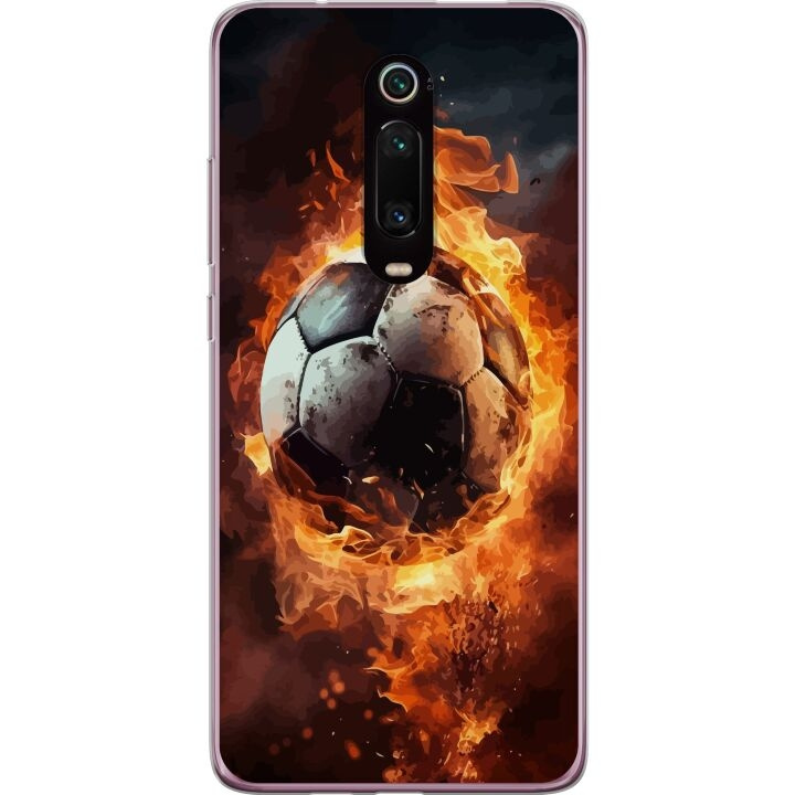 Mobilskal till Xiaomi Mi 9T Pro med Fotboll motiv i gruppen SMARTPHONE & SURFPLATTOR / Mobilskydd / Xiaomi hos TP E-commerce Nordic AB (A65027)