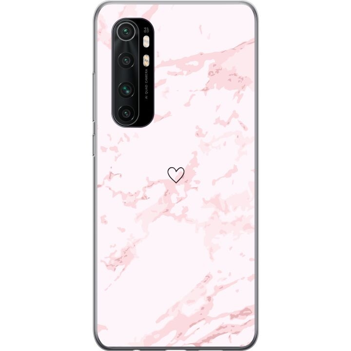 Mobilskal till Xiaomi Mi Note 10 Lite med Rosa Hjärta motiv i gruppen SMARTPHONE & SURFPLATTOR / Mobilskydd / Xiaomi hos TP E-commerce Nordic AB (A65083)