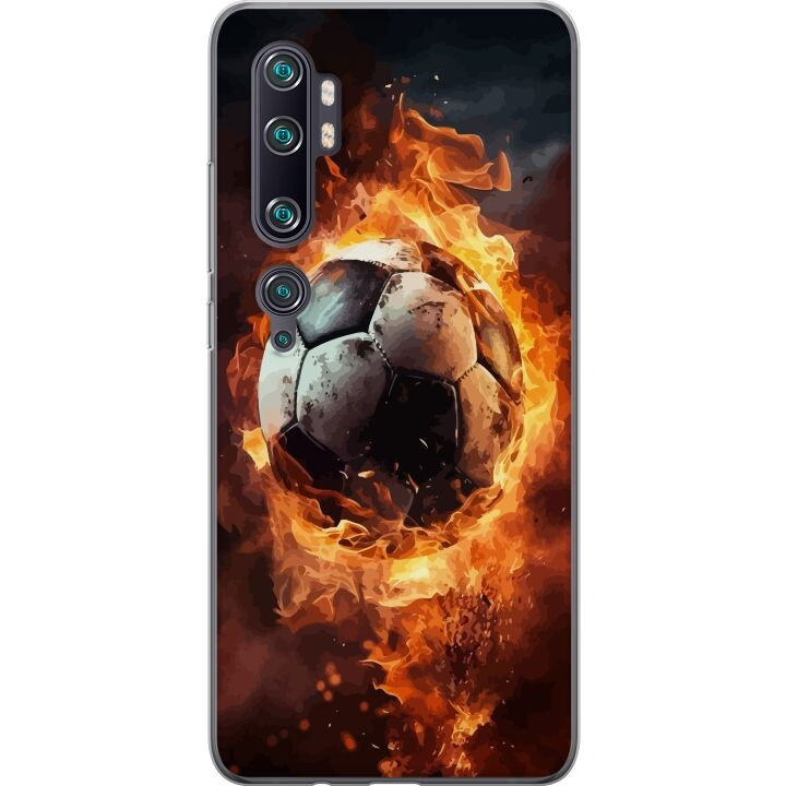 Mobilskal till Xiaomi Mi Note 10 Pro med Fotboll motiv i gruppen SMARTPHONE & SURFPLATTOR / Mobilskydd / Xiaomi hos TP E-commerce Nordic AB (A65108)