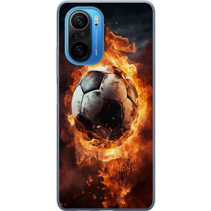 Mobilskal till Xiaomi Poco F3 med Fotboll motiv i gruppen SMARTPHONE & SURFPLATTOR / Mobilskydd / Xiaomi hos TP E-commerce Nordic AB (A65243)