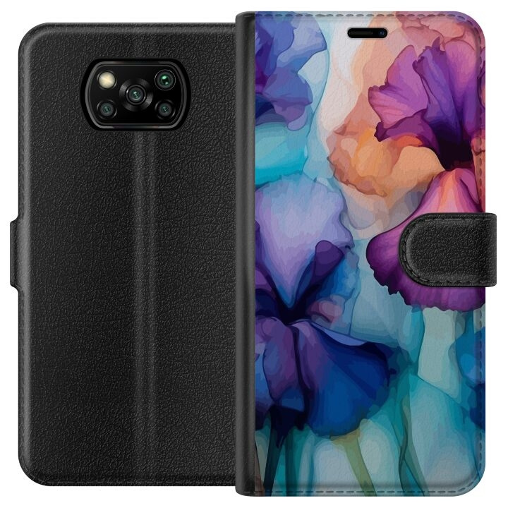 Plånboksfodral till Xiaomi Poco X3 NFC med Magiska blommor motiv i gruppen SMARTPHONE & SURFPLATTOR / Mobilskydd / Xiaomi hos TP E-commerce Nordic AB (A65360)