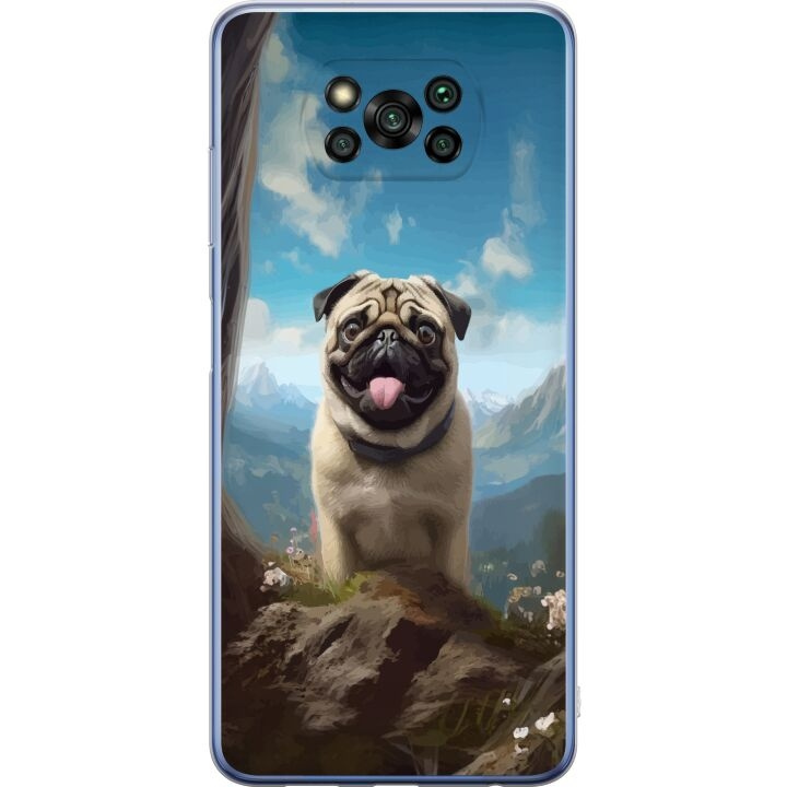 Mobilskal till Xiaomi Poco X3 Pro med Glad Hund motiv i gruppen SMARTPHONE & SURFPLATTOR / Mobilskydd / Xiaomi hos TP E-commerce Nordic AB (A65429)