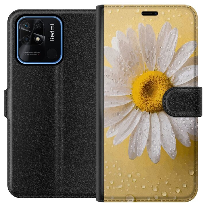 Plånboksfodral till Xiaomi Redmi 10C med Porslinsblomma motiv i gruppen SMARTPHONE & SURFPLATTOR / Mobilskydd / Xiaomi hos TP E-commerce Nordic AB (A65492)