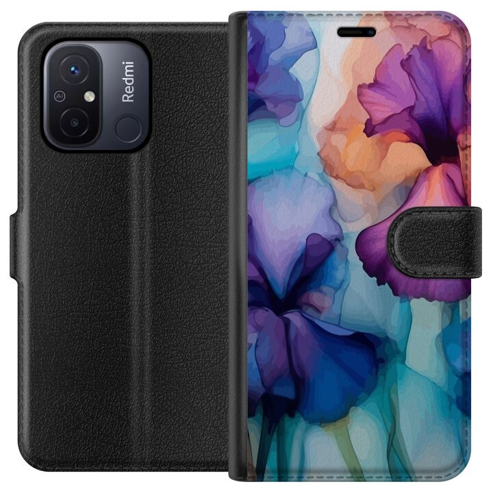 Plånboksfodral till Xiaomi Redmi 12C med Magiska blommor motiv i gruppen SMARTPHONE & SURFPLATTOR / Mobilskydd / Xiaomi hos TP E-commerce Nordic AB (A65549)