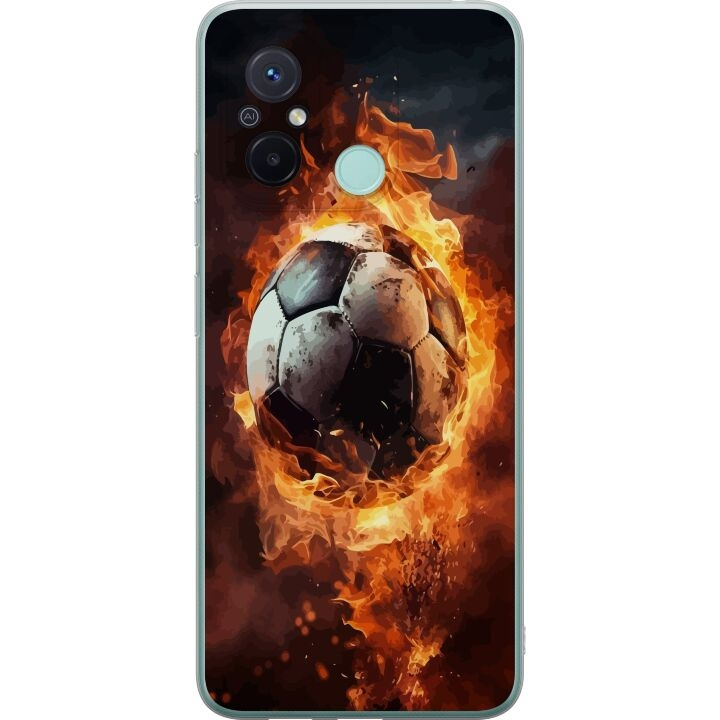 Mobilskal till Xiaomi Redmi 12C med Fotboll motiv i gruppen SMARTPHONE & SURFPLATTOR / Mobilskydd / Xiaomi hos TP E-commerce Nordic AB (A65594)