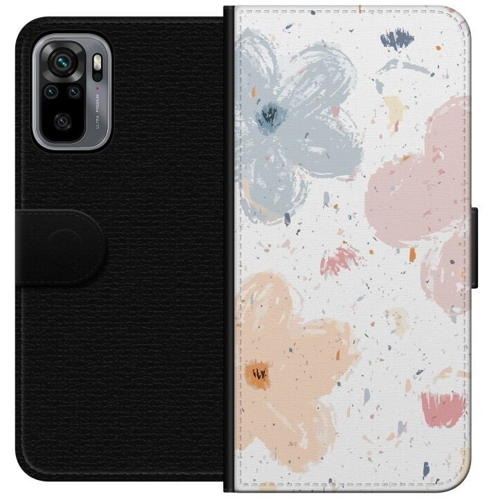 Plånboksfodral till Xiaomi Redmi Note 10S med Blommor motiv i gruppen SMARTPHONE & SURFPLATTOR / Mobilskydd / Xiaomi hos TP E-commerce Nordic AB (A66017)