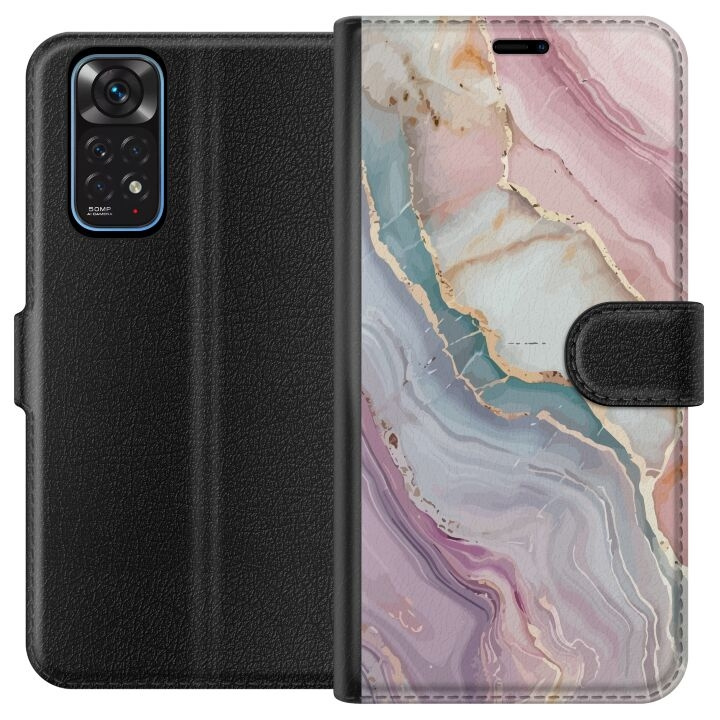 Plånboksfodral till Xiaomi Redmi Note 11 med Marmor motiv i gruppen SMARTPHONE & SURFPLATTOR / Mobilskydd / Xiaomi hos TP E-commerce Nordic AB (A66081)