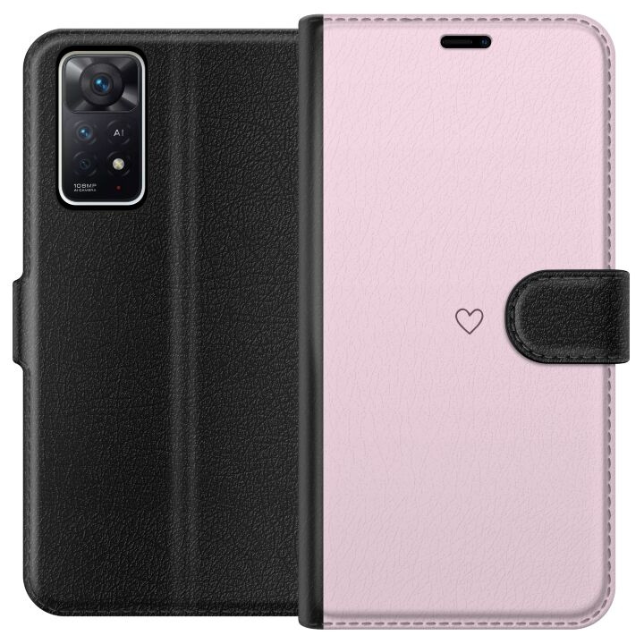 Plånboksfodral till Xiaomi Redmi Note 11 Pro 5G med Hjärta motiv i gruppen SMARTPHONE & SURFPLATTOR / Mobilskydd / Xiaomi hos TP E-commerce Nordic AB (A66159)