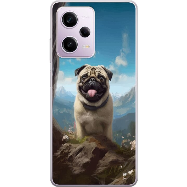 Mobilskal till Xiaomi Redmi Note 12 Pro med Glad Hund motiv i gruppen SMARTPHONE & SURFPLATTOR / Mobilskydd / Xiaomi hos TP E-commerce Nordic AB (A66320)