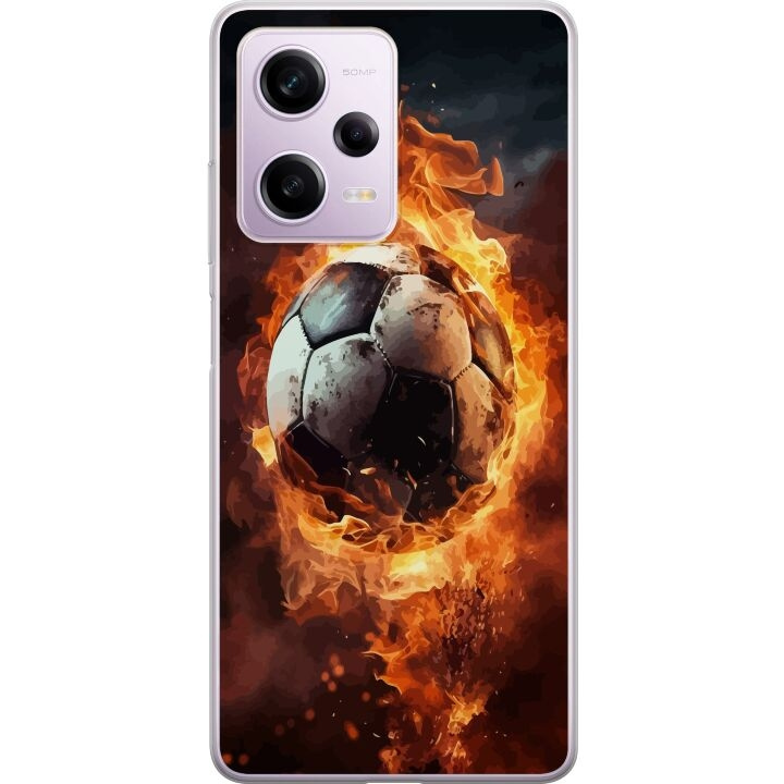 Mobilskal till Xiaomi Redmi Note 12 Pro med Fotboll motiv i gruppen SMARTPHONE & SURFPLATTOR / Mobilskydd / Xiaomi hos TP E-commerce Nordic AB (A66323)