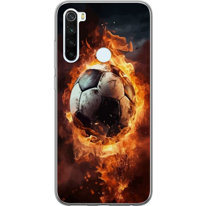 Mobilskal till Xiaomi Redmi Note 8 med Fotboll motiv i gruppen SMARTPHONE & SURFPLATTOR / Mobilskydd / Xiaomi hos TP E-commerce Nordic AB (A66485)