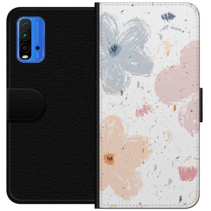 Plånboksfodral till Xiaomi Redmi Note 9 4G med Blommor motiv i gruppen SMARTPHONE & SURFPLATTOR / Mobilskydd / Xiaomi hos TP E-commerce Nordic AB (A66611)