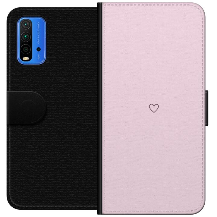 Plånboksfodral till Xiaomi Redmi Note 9 4G med Hjärta motiv i gruppen SMARTPHONE & SURFPLATTOR / Mobilskydd / Xiaomi hos TP E-commerce Nordic AB (A66618)