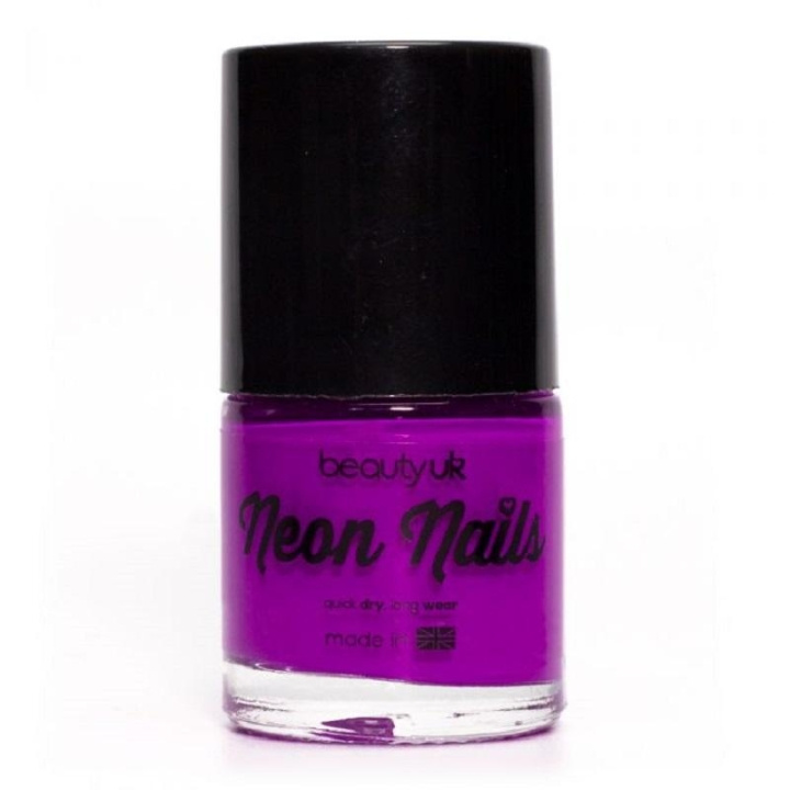 BeautyUK Beauty UK Neon Nail Polish - Purple i gruppen SKÖNHET & HÄLSA / Manikyr/Pedikyr / Nagellack hos TP E-commerce Nordic AB (C02003)