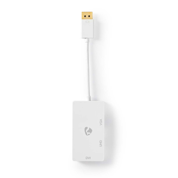 Nedis Displayport-adapter | DisplayPort Hane | DVI-D 24+1-Pin Hona / HDMI™ Utgång / VGA hona 15p | 4K@60Hz | Guldplaterad | Omkopplingsbar | 0.20 m | Rund | ABS | ABS | Vit | Låda i gruppen HEMELEKTRONIK / Kablar & Adaptrar / HDMI / Adaptrar hos TP E-commerce Nordic AB (C07917)