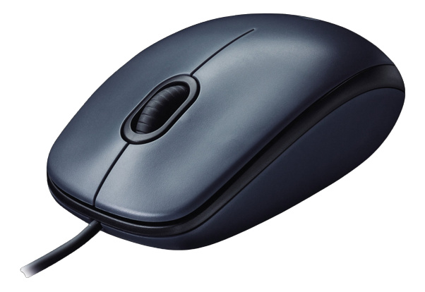 LOGITECH M100 Mouse right and lefthanded optical 3buttons wired USB i gruppen DATORER & KRINGUTRUSTNING / Möss & Tangentbord / Möss / Trådbundna hos TP E-commerce Nordic AB (C09077)