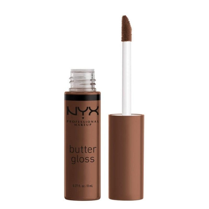 NYX PROF. MAKEUP Butter Lip Gloss - Fudge Me i gruppen SKÖNHET & HÄLSA / Makeup / Läppar / Läppglans & Plumper hos TP E-commerce Nordic AB (C10368)