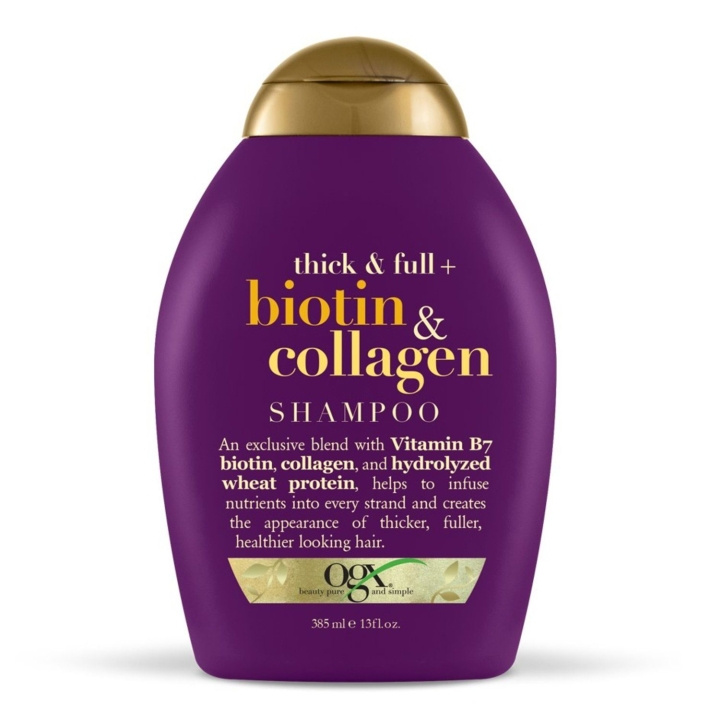 OGX Thick & Full Biotin & Collagen Shampoo 385ml i gruppen SKÖNHET & HÄLSA / Hår & Styling / Hårvårdsprodukter / Schampo hos TP E-commerce Nordic AB (C10577)