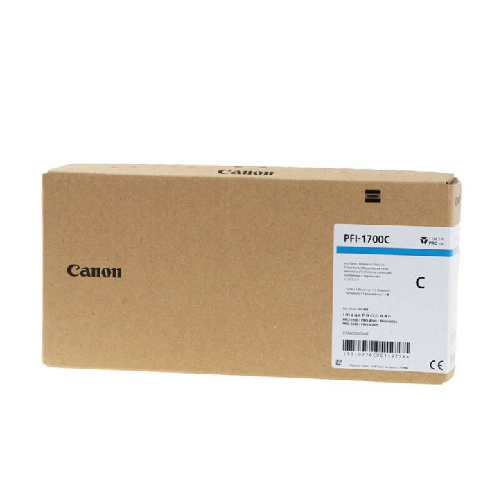 Canon Bläck 0776C001 PFI-1700 Cyan i gruppen DATORER & KRINGUTRUSTNING / Skrivare & Tillbehör / Bläck & Toner / Bläckpatroner / Canon hos TP E-commerce Nordic AB (C15902)