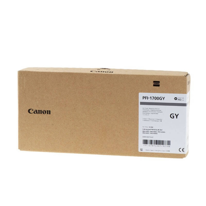 Canon Bläck 0781C001 PFI-1700 Grå i gruppen DATORER & KRINGUTRUSTNING / Skrivare & Tillbehör / Bläck & Toner / Bläckpatroner / Canon hos TP E-commerce Nordic AB (C15907)