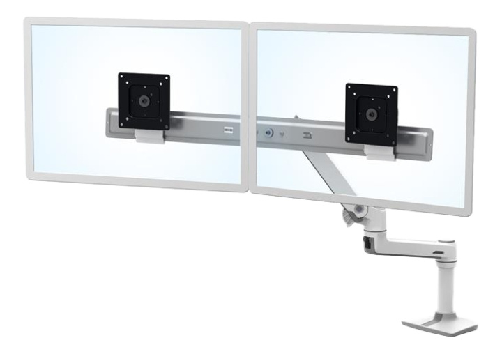 Ergotron LX Desk Dual Direct Arm (white) i gruppen DATORER & KRINGUTRUSTNING / Datorskärmar & Tillbehör / Monitorarmar & fästen hos TP E-commerce Nordic AB (C17637)