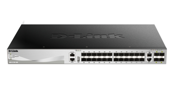 dlink 24 SFP ports Layer 3 Stackable Managed Gigabit Switch i gruppen DATORER & KRINGUTRUSTNING / Nätverk / Switchar hos TP E-commerce Nordic AB (C17801)