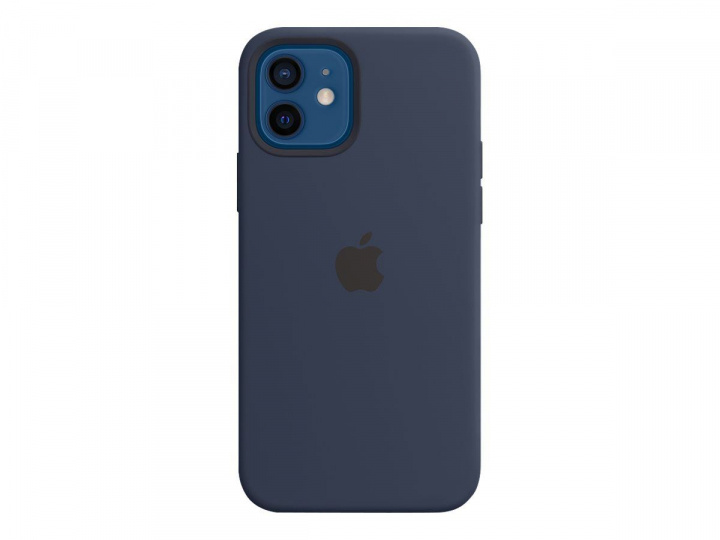 Apple iPhone 12/12 Pro Silicone Case with MagSafe Deep Navy i gruppen SMARTPHONE & SURFPLATTOR / Mobilskydd / Apple / iPhone 12/12 Pro / Skal hos TP E-commerce Nordic AB (C20984)