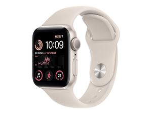 Apple WATCH SE GPS 40MM STARLIGHT i gruppen SMARTPHONE & SURFPLATTOR / Träning, hem & fritid / Apple Watch & tillbehör / Apple Watch hos TP E-commerce Nordic AB (C21337)