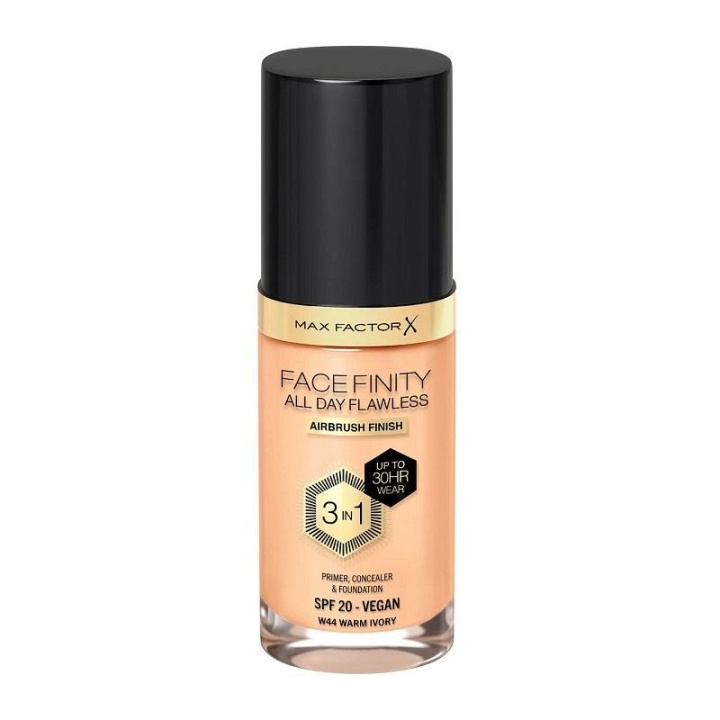 Max Factor Facefinity All Day Flawless 3 in 1 Foundation 44 Warm Ivory i gruppen SKÖNHET & HÄLSA / Makeup / Basmakeup / Foundation hos TP E-commerce Nordic AB (C22860)