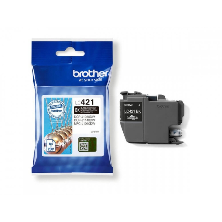 Brother Bläck LC421BK LC-421 Svart i gruppen DATORER & KRINGUTRUSTNING / Skrivare & Tillbehör / Bläck & Toner / Toner / Brother hos TP E-commerce Nordic AB (C26147)