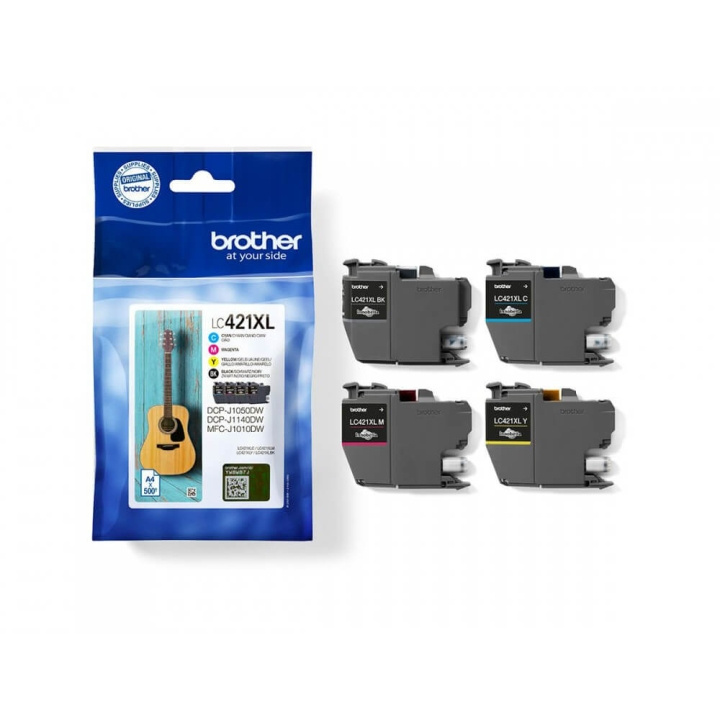 Brother Bläck LC421XLVAL LC-421XL Multipack i gruppen DATORER & KRINGUTRUSTNING / Skrivare & Tillbehör / Bläck & Toner / Toner / Brother hos TP E-commerce Nordic AB (C26154)