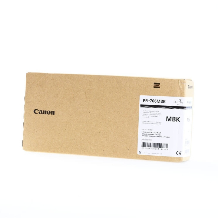 Canon Bläck 6680B001 PFI-706 Mattsvart i gruppen DATORER & KRINGUTRUSTNING / Skrivare & Tillbehör / Bläck & Toner / Toner / Canon hos TP E-commerce Nordic AB (C26361)