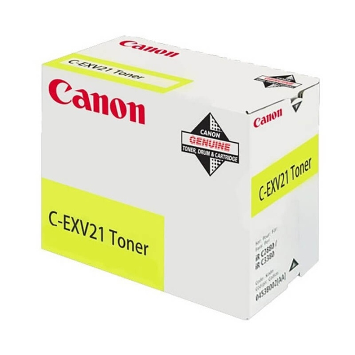 Canon Toner 0455B002 C-EXV 21 Gul i gruppen DATORER & KRINGUTRUSTNING / Skrivare & Tillbehör / Bläck & Toner / Toner / Canon hos TP E-commerce Nordic AB (C26396)