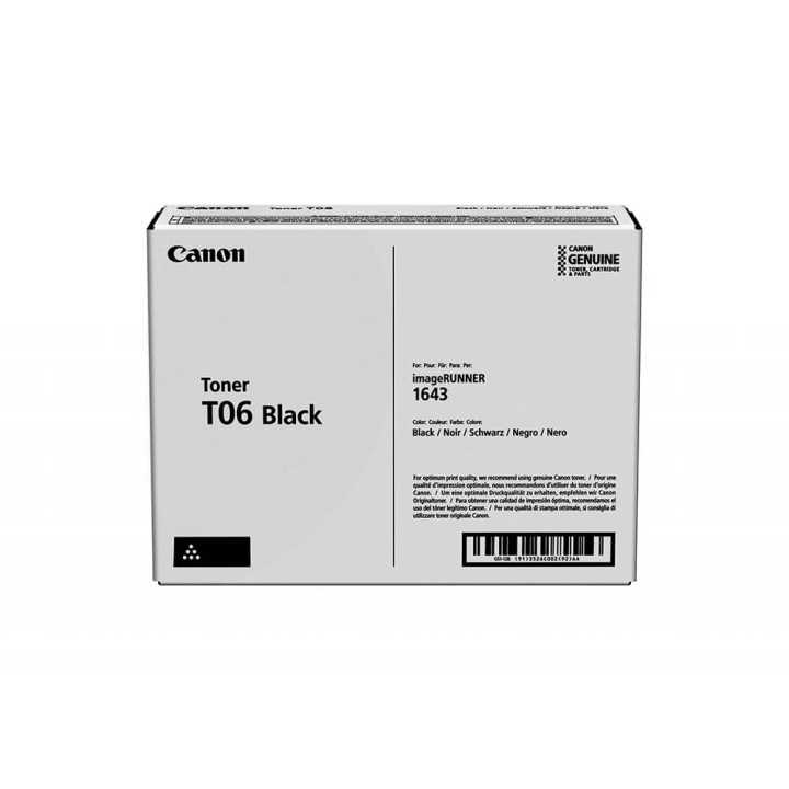 Canon Toner 3526C002 T06 Black i gruppen DATORER & KRINGUTRUSTNING / Skrivare & Tillbehör / Bläck & Toner / Toner / Canon hos TP E-commerce Nordic AB (C26549)