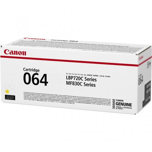 Canon Toner 4931C001 064 Yellow i gruppen DATORER & KRINGUTRUSTNING / Skrivare & Tillbehör / Bläck & Toner / Toner / Canon hos TP E-commerce Nordic AB (C26601)