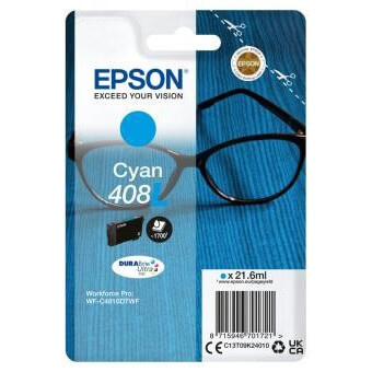 Epson Bläck C13T09K24010 408L Cyan, Glasögon i gruppen DATORER & KRINGUTRUSTNING / Skrivare & Tillbehör / Bläck & Toner / Bläckpatroner / Epson hos TP E-commerce Nordic AB (C26902)