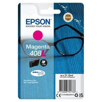 Epson Bläck C13T09K34010 408L Magenta, Glasögon i gruppen DATORER & KRINGUTRUSTNING / Skrivare & Tillbehör / Bläck & Toner / Bläckpatroner / Epson hos TP E-commerce Nordic AB (C26903)