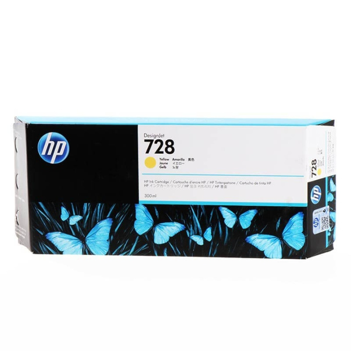 HP Bläck F9K15A 728 Gul 300ml i gruppen DATORER & KRINGUTRUSTNING / Skrivare & Tillbehör / Bläck & Toner / Toner / HP hos TP E-commerce Nordic AB (C27004)