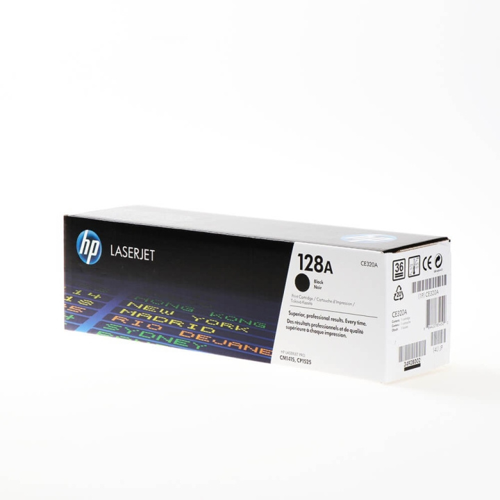 HP Toner CE320A 128A Svart i gruppen DATORER & KRINGUTRUSTNING / Skrivare & Tillbehör / Bläck & Toner / Toner / HP hos TP E-commerce Nordic AB (C27130)